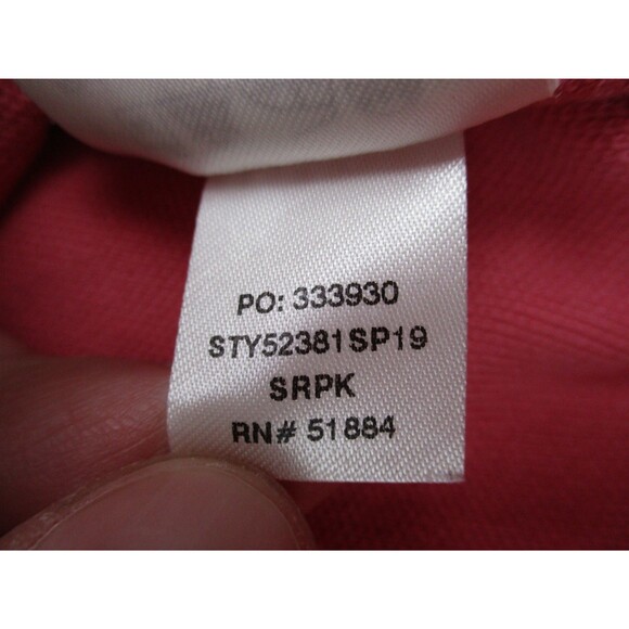 Patagonia Belwe Pique Polo Shirt Men Extra Large XL Pink Organic Cotton Golf - Picture 6 of 11